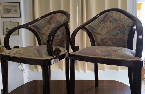 Coppia sedie con braccioli - sedie,